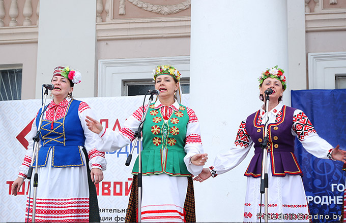 выступление латвийского ансамбля в Гродно
